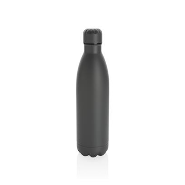 dark grey stainless steel bottle
