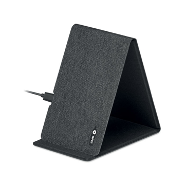 grey wireless phone charging stand