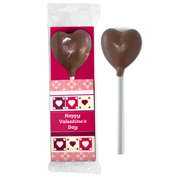 Chocolate Heart Shaped Lollipop