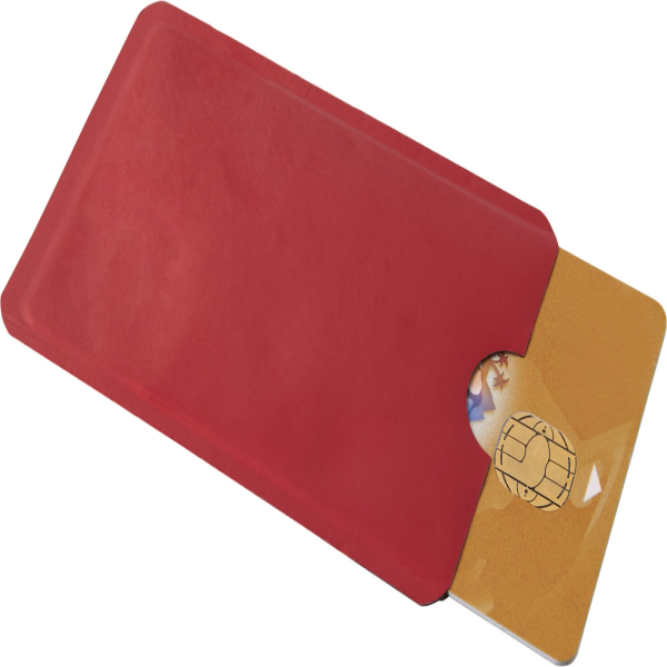 RFID aluminimum card holder in red