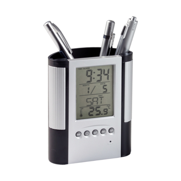 Picture of Branded Pen Pot Clock