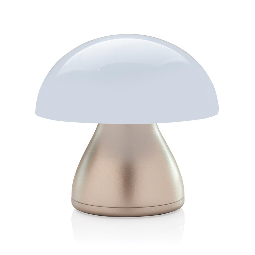 recycled LED lamp with a rose gold body