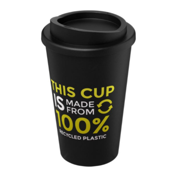 Show details for Americano Recycled 350ml Insulated Tumbler Americano Tumbler with print in Black