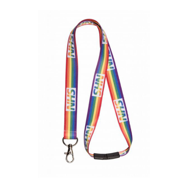 rainbow safety break lanyard