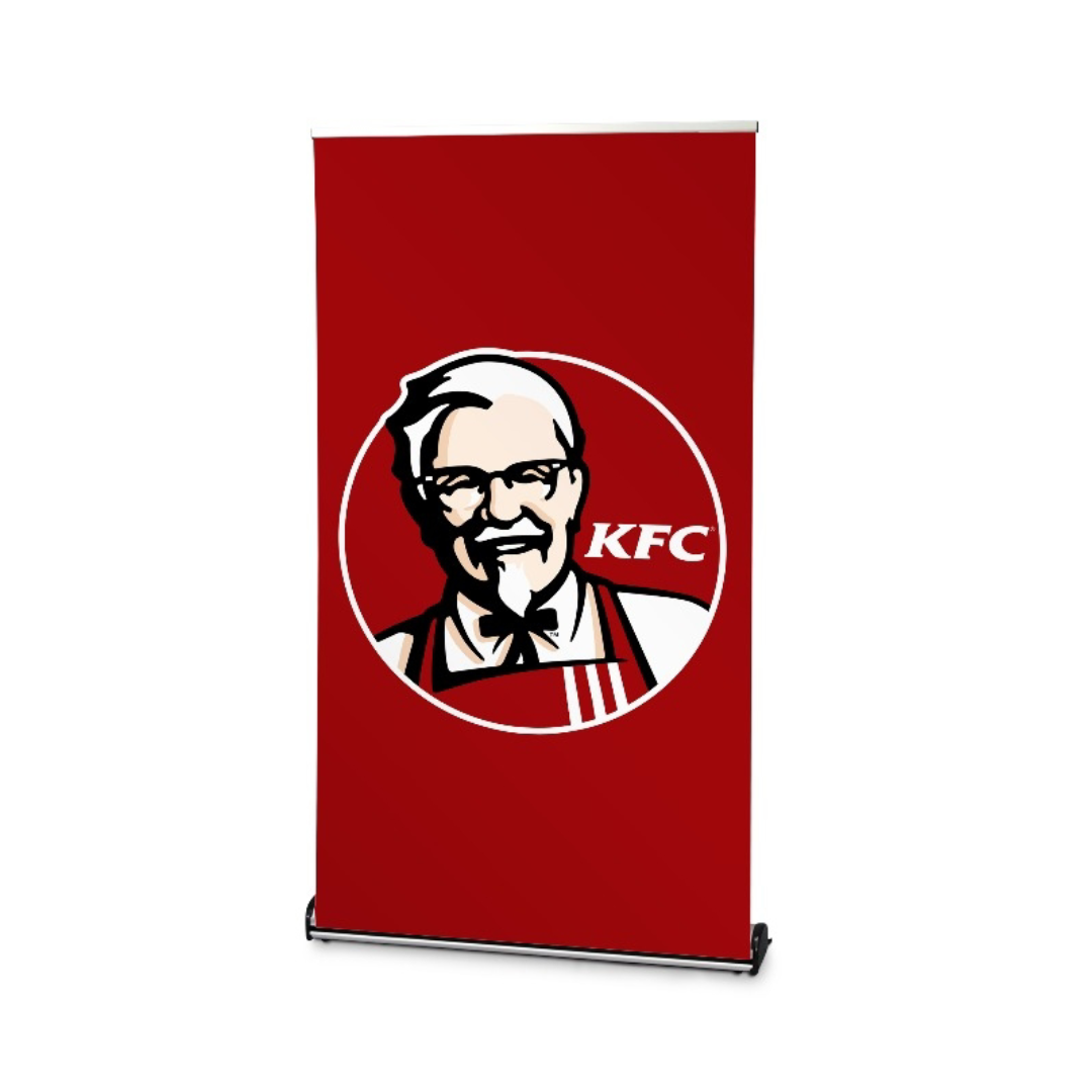 roller banner with KFC print