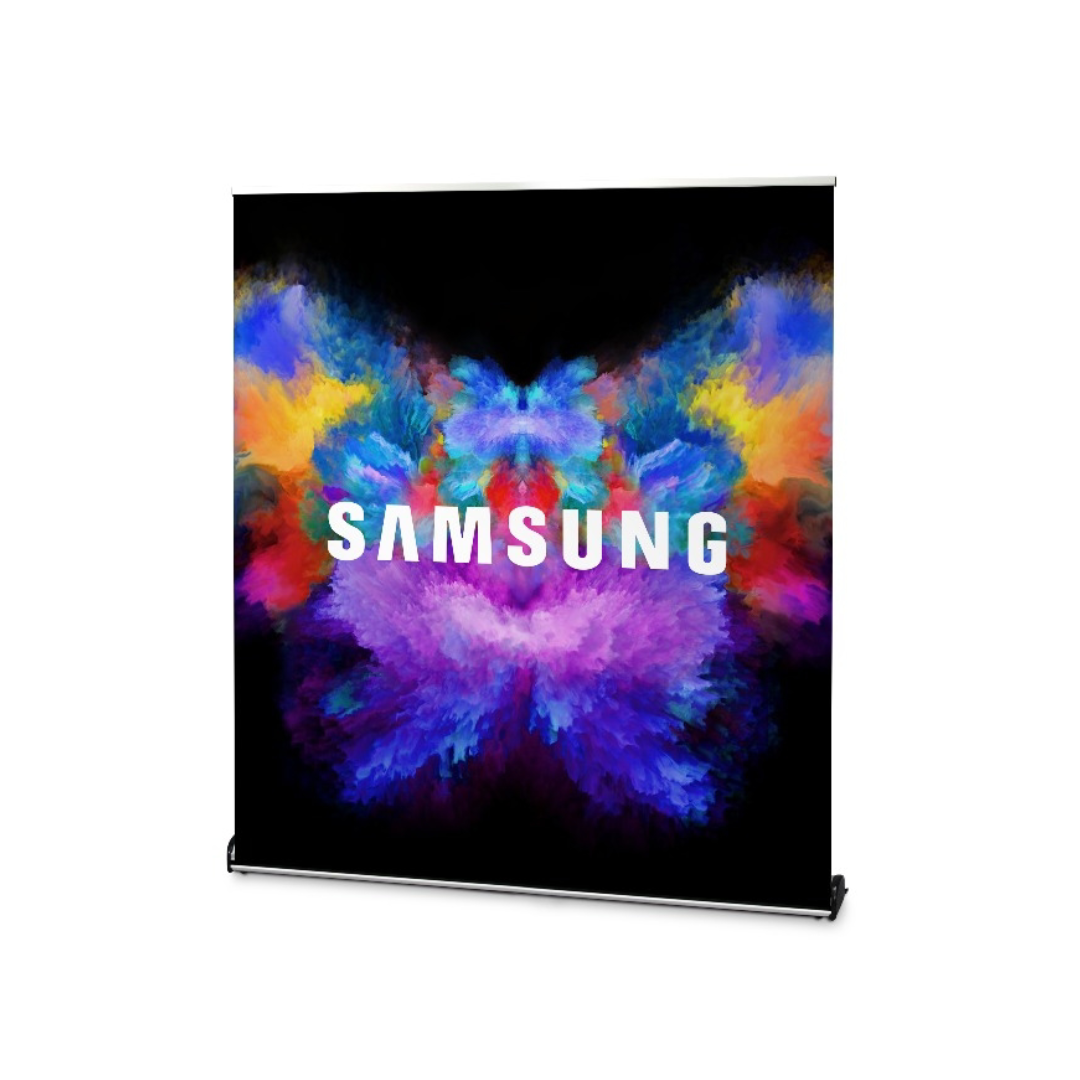 roller banner with samsung print