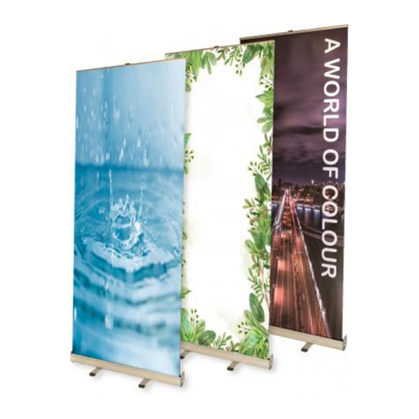 image of 3 roller banners