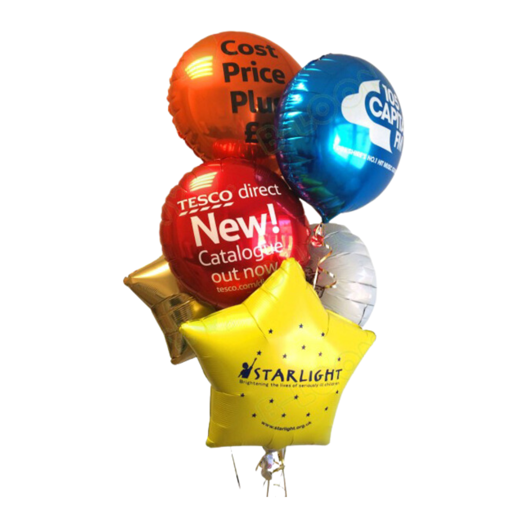 group of foil balloons