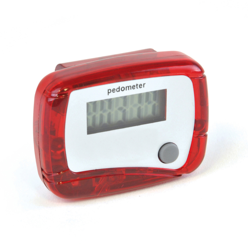 Classic pedometer in red