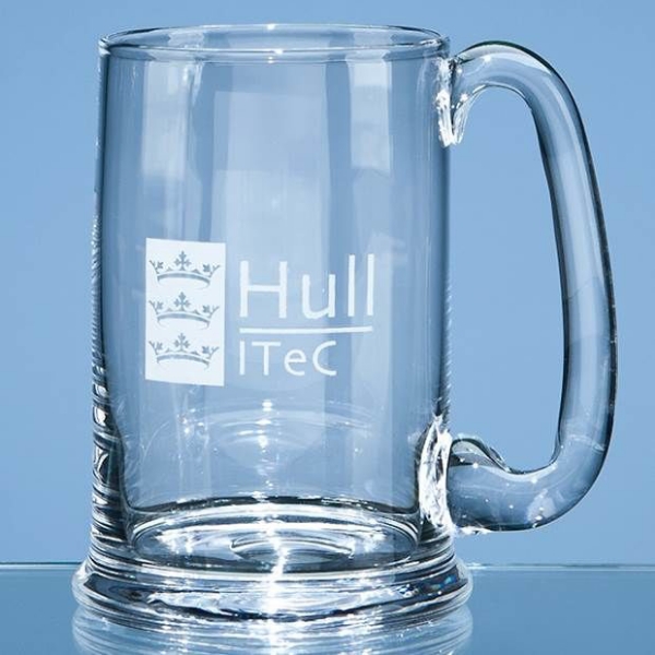 darlington crystal tankard with engraving