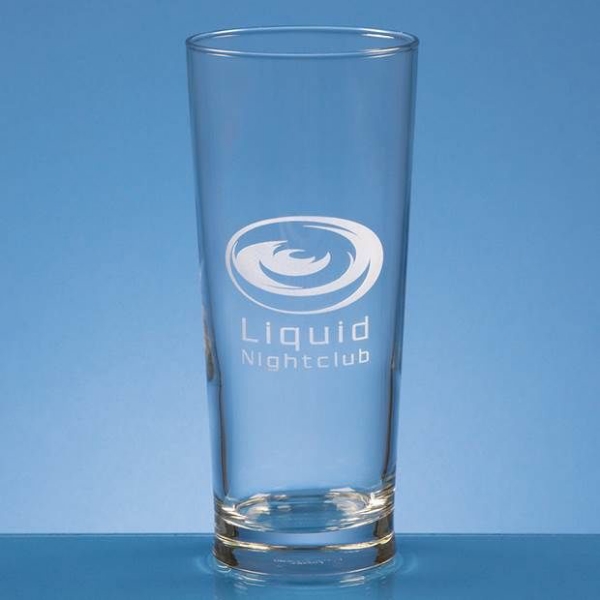 straight side beer glass