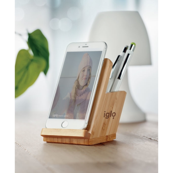 Picture of Wireless charging phone stand & pen holder
