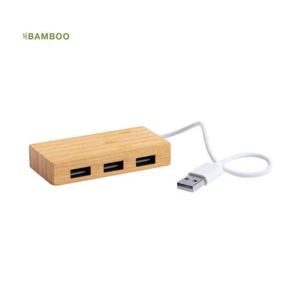 bamboo USB hub