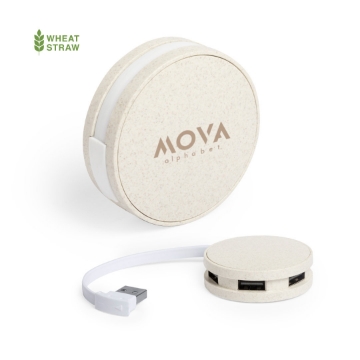 Show details for Eco friendly USB hub wheat straw USB hub