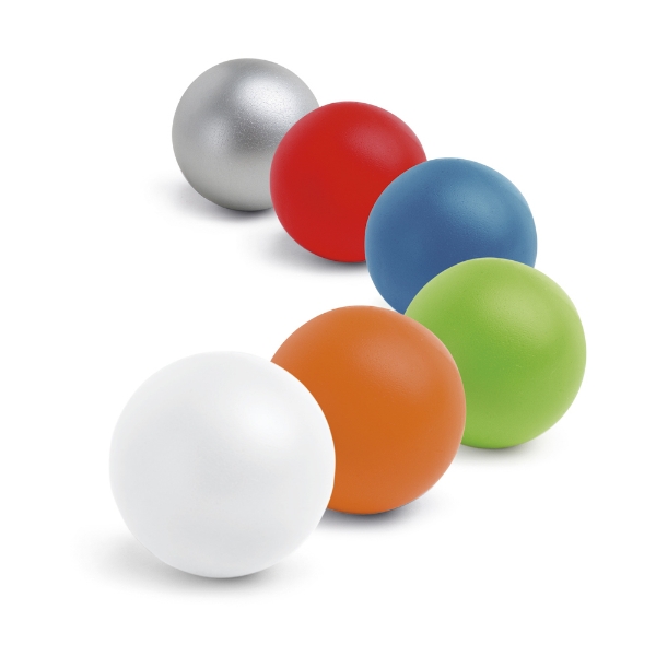 group of stress balls in a range of colours