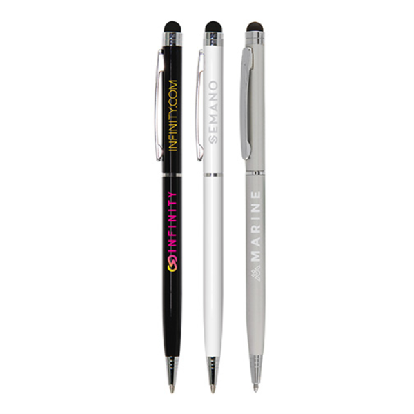 	Minnelli ballpen in black white and silver