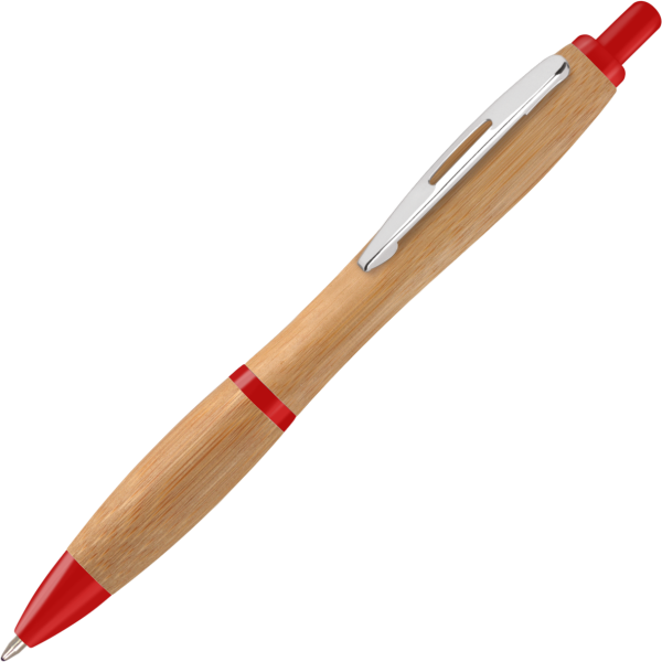 contour bamboo pen with red trim