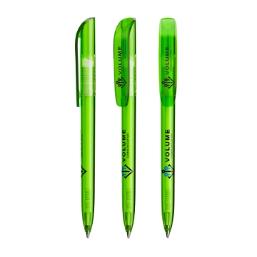 Show details for BIC® Super Clip ballpen super clip pen in green with print