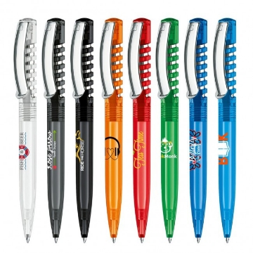 Show details for Senator New Spring Clear Ballpoint Pen with Metal Clip New Sping Clear MC family