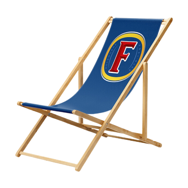 blue deckchair