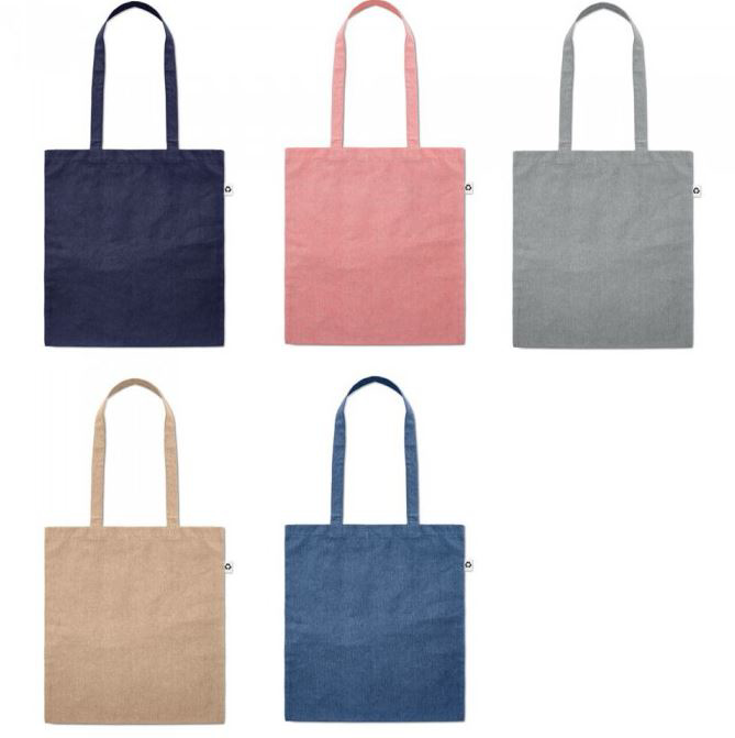 recycled cotton shoppers in range of colours
