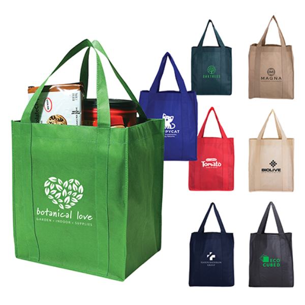 malaga reusable bag group shot image showing range of colours