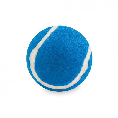 Dog tennis ball in blue