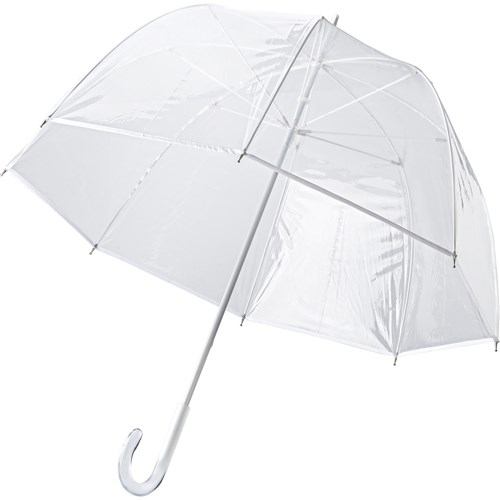 clear PVC umbrella open