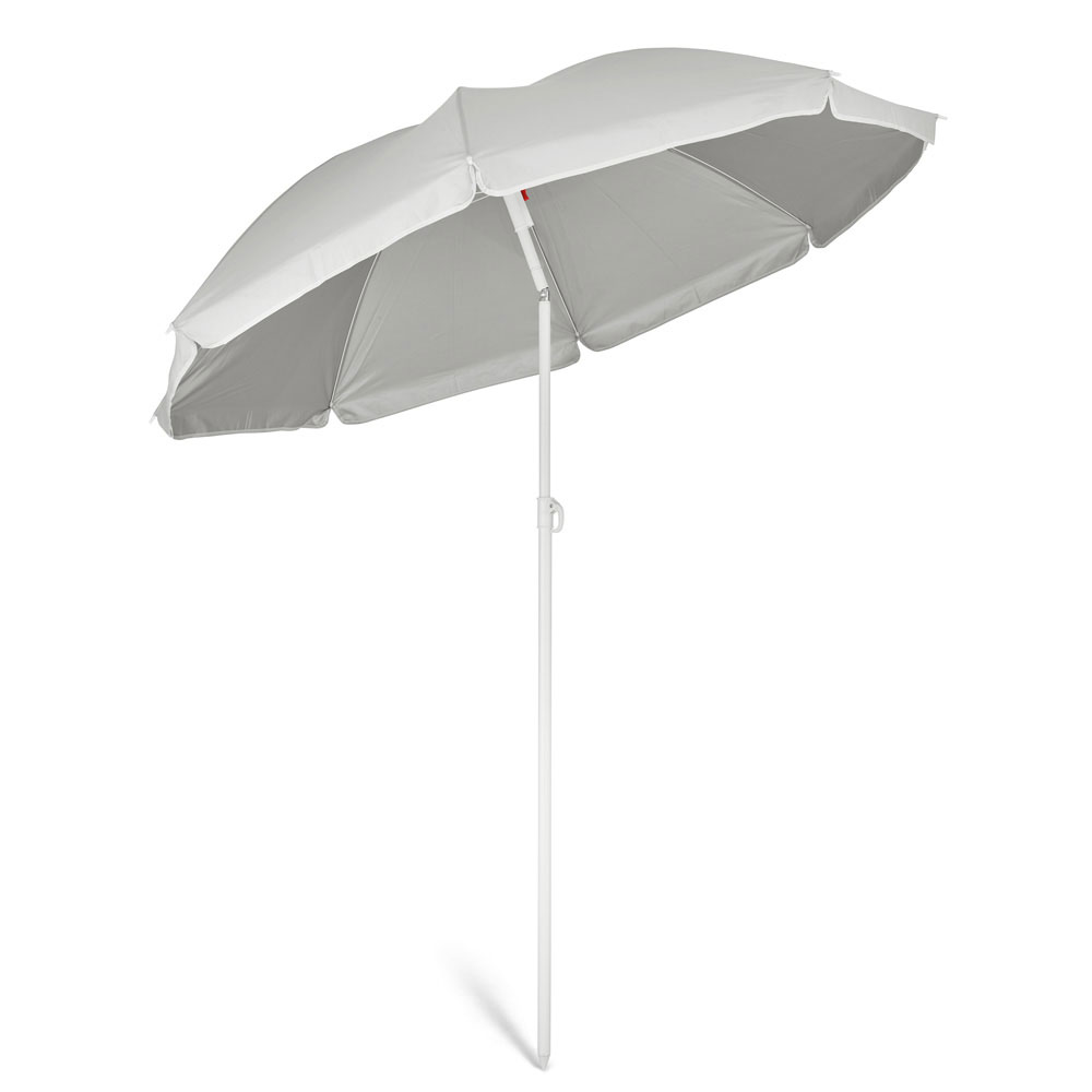 parasol in white tilted