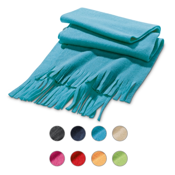 polar fleece scarf range of colours