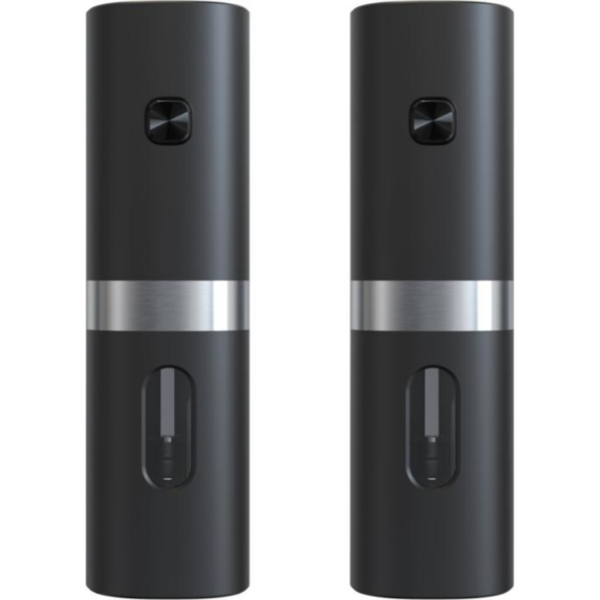 Electric salt and pepper grinder set