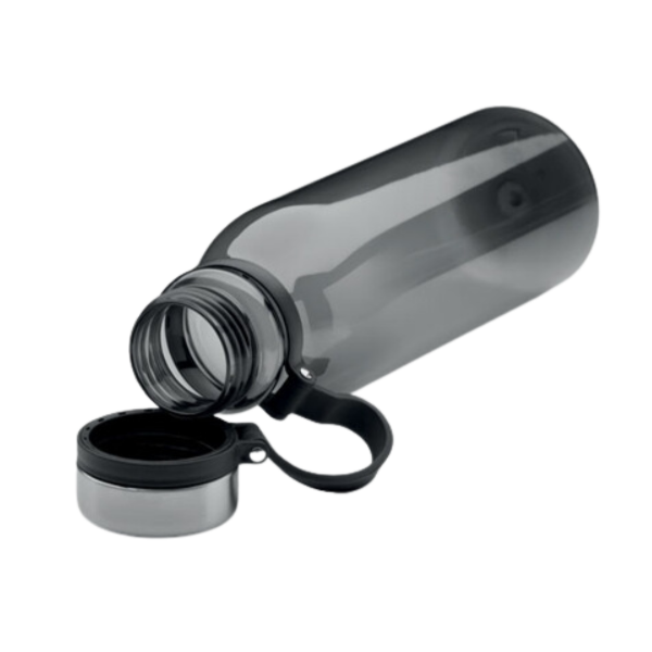 	rpet sports bottle tipped over in grey