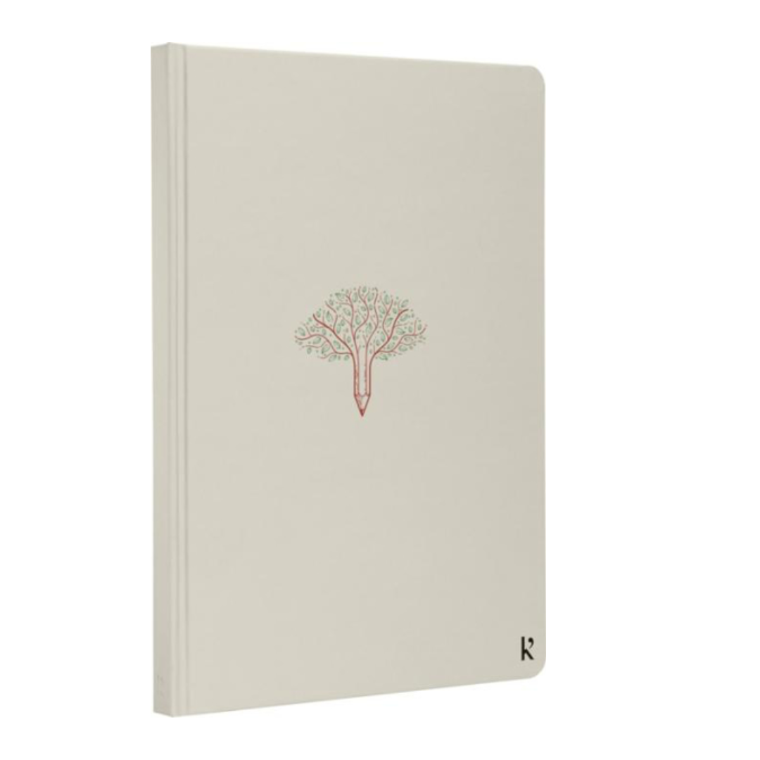 	Karst® A5 stone paper hardcover notebook in Beige with print