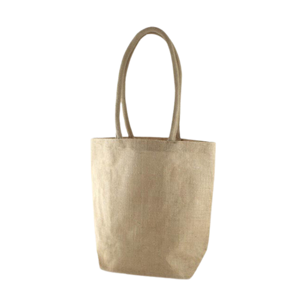 	natural coloured farasi jute bag with long handles