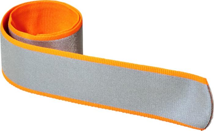 Reflective slap band in orange