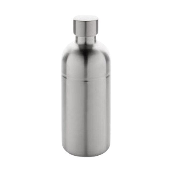 	Silver stainless steel bottle