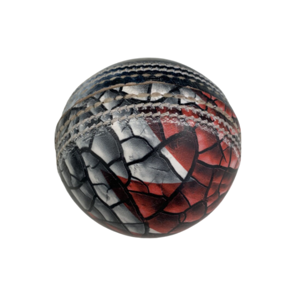 Leather Full Size Cricket Ball Digitally Printed All Over