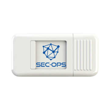 Show details for Web Cam Cover 	closed White webcam cover showing print