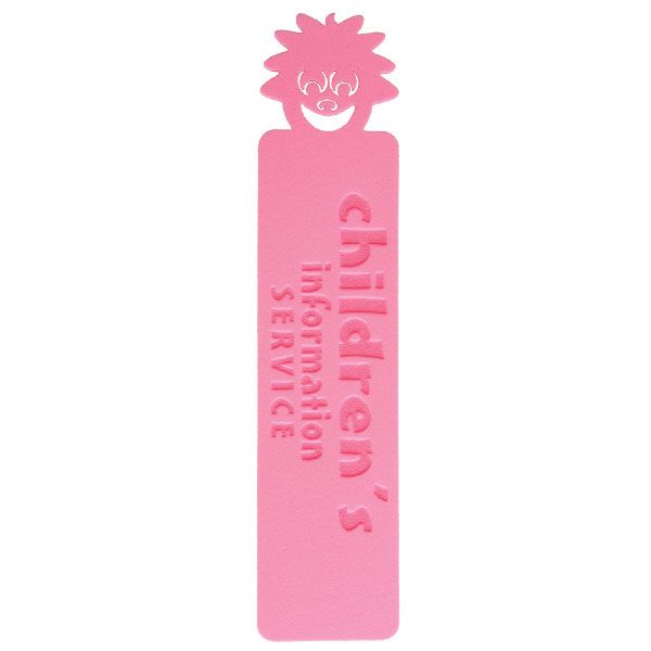 foam bookmark in pink
