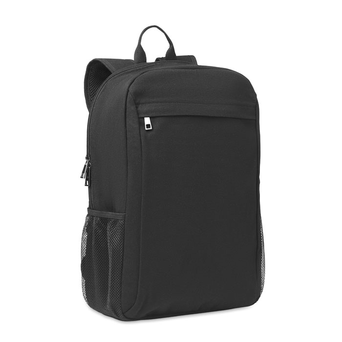 front view of black eri backpack