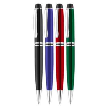 Show details for Churchill Ballpen Churchill Ballpen in black, blue, red and green
