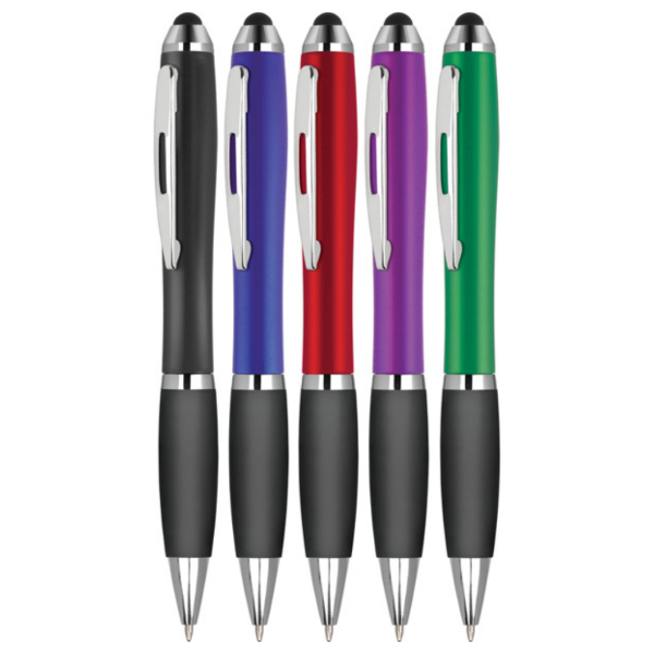 Contour pen with black grip and a range of body colours