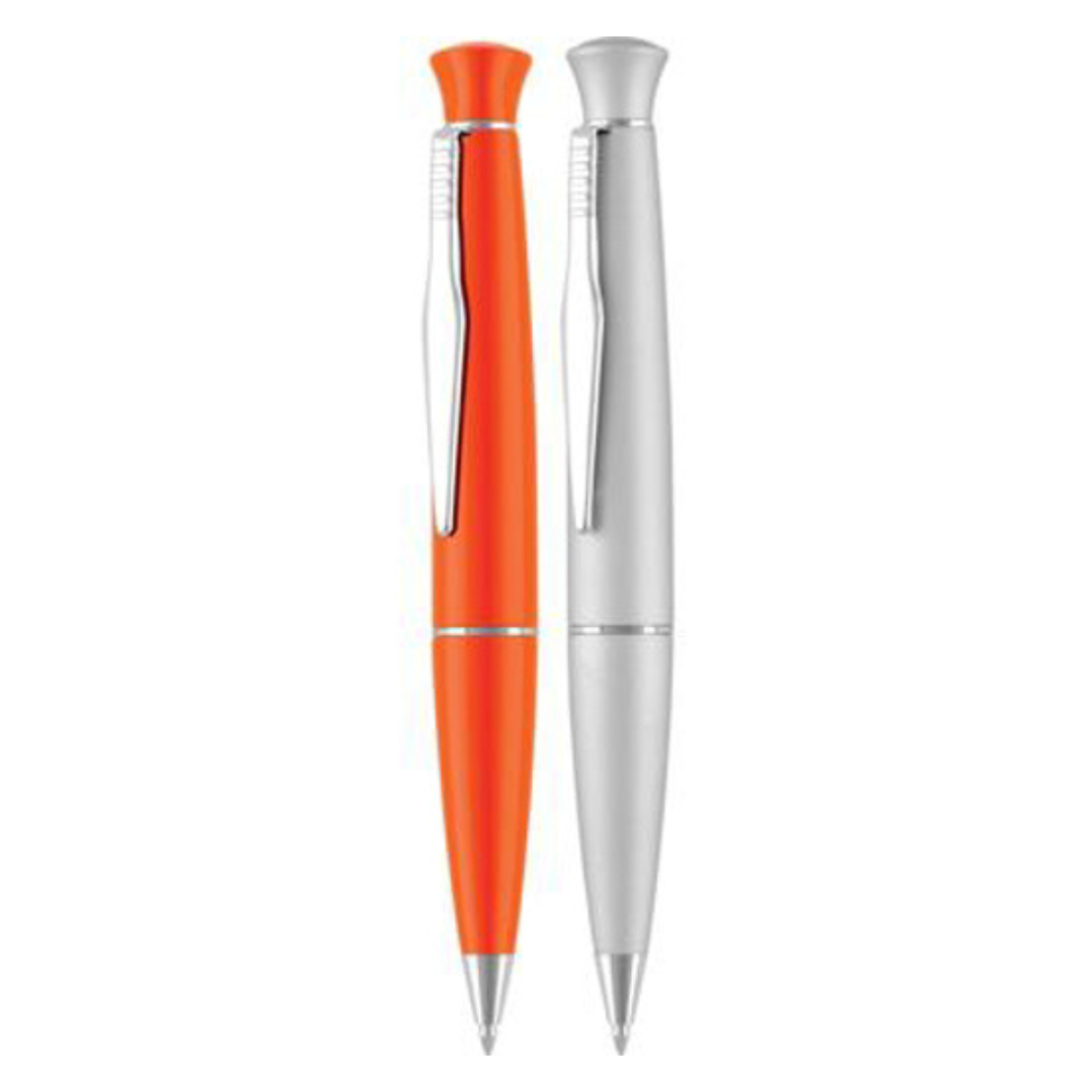 Moda Ballpen in orange and silver