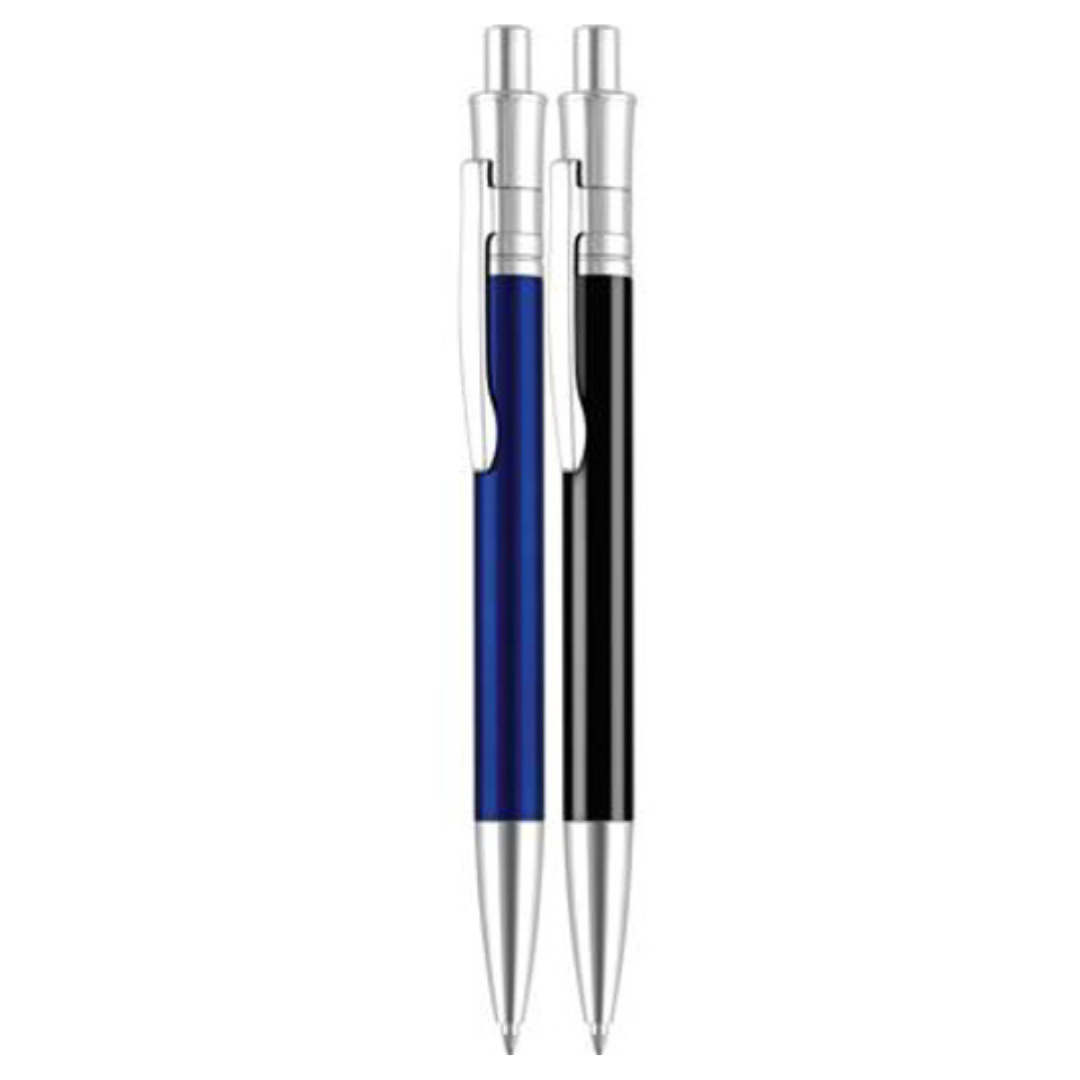 Echo Metal Ball Pen in blue and black