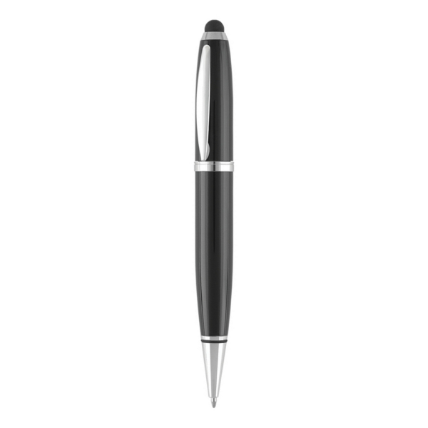 USB-I Ballpen in Black with stylus tip