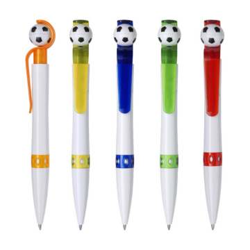 Show details for Football Pen Plastic Pen With Football Top - Assorted Colours