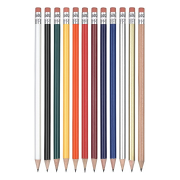 Show details for Standard Wooden Pencil - Eraser wooden pencil in range of colours without an eraser