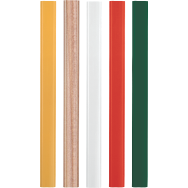 Carpenters pencil in a range of colours