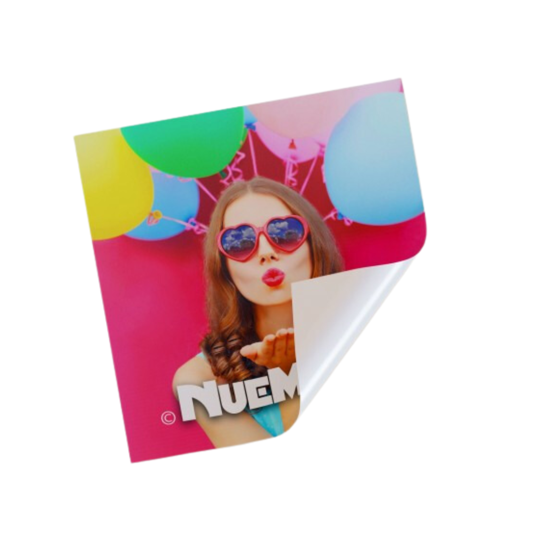 Square Vinyl Sticker with a full colour print