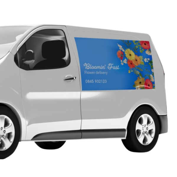 van vinyl sticker floral